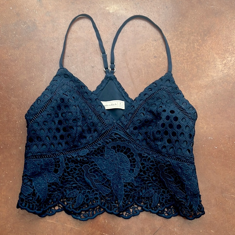 Abercrombie and Fitch Crochet Crop Tank Top